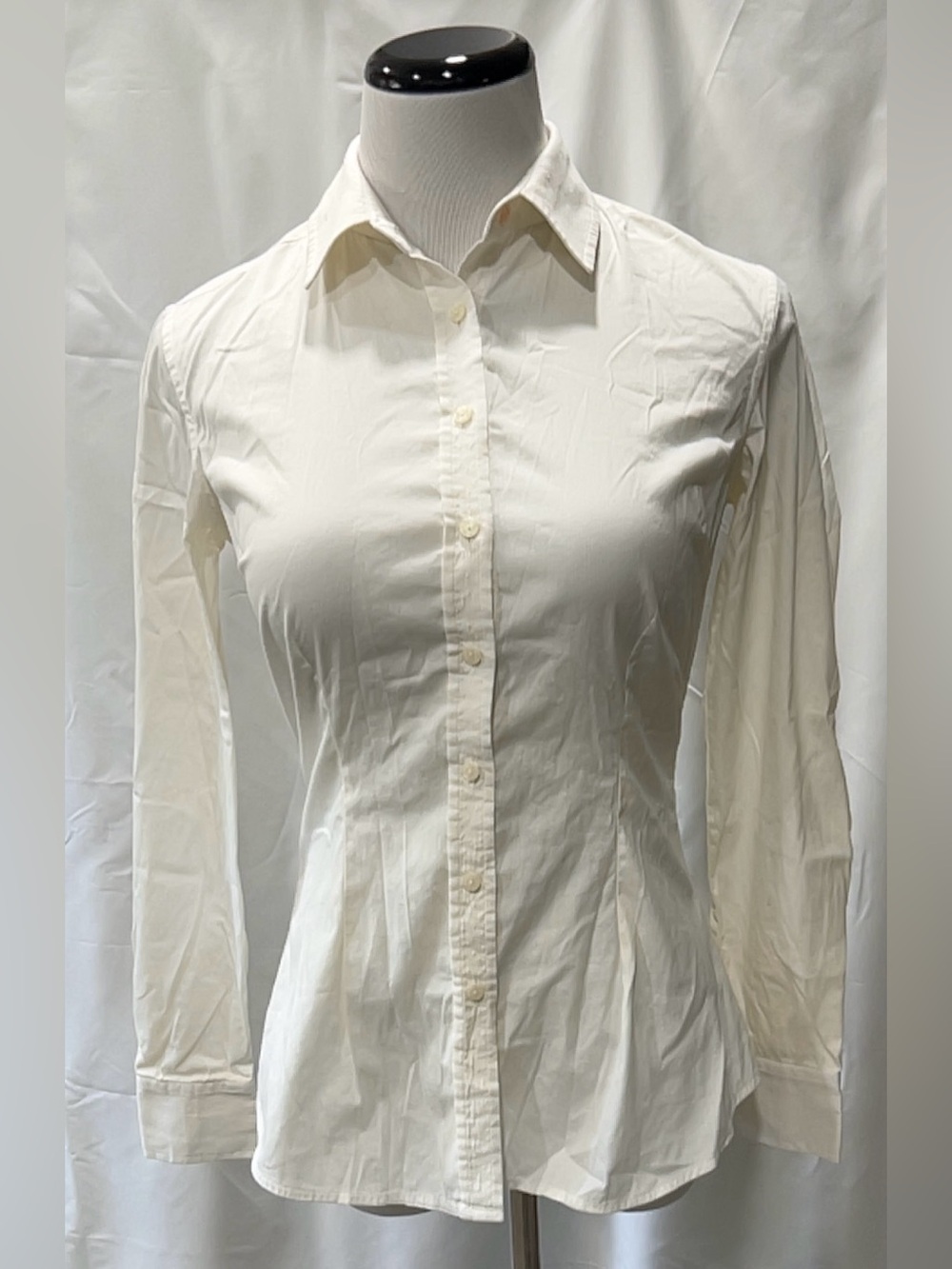 Thomas Pink London Womens White Long Sleeve Button Down Shirt Blouse Size US 2